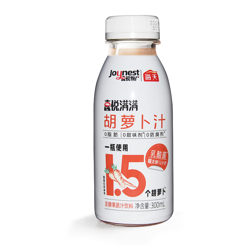 海天喜悅滿滿胡蘿卜汁發(fā)酵果蔬汁飲料300ml